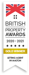 BRITISH PROPERTY AWARDS 2020 - 2021 GOLD WINNER